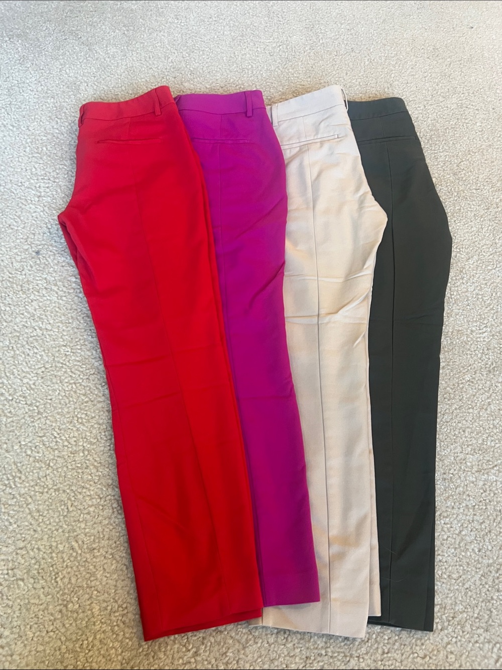 Express Women's High-Rise Dress Pants - Red, Fuchsia, Tan, Olive